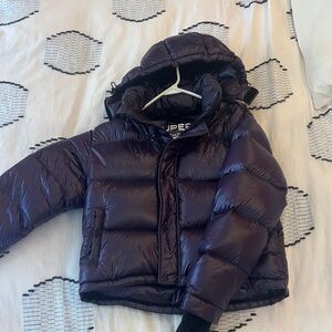 Super Puff aritzia Shiny Purple Coat small
